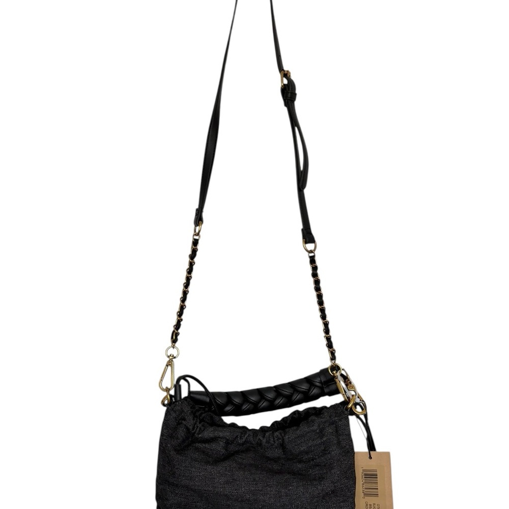 Steve Madden Black and Gold Braided Handbag - Picture 6 of 9
